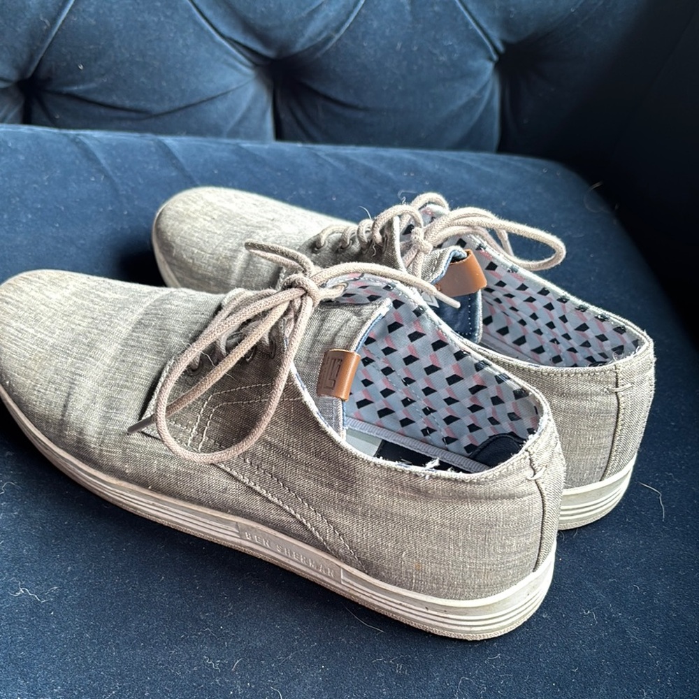 Ben Sherman Men's Casual Lace-Up Shoes in Grey Size 11 - Picture 7 of 10